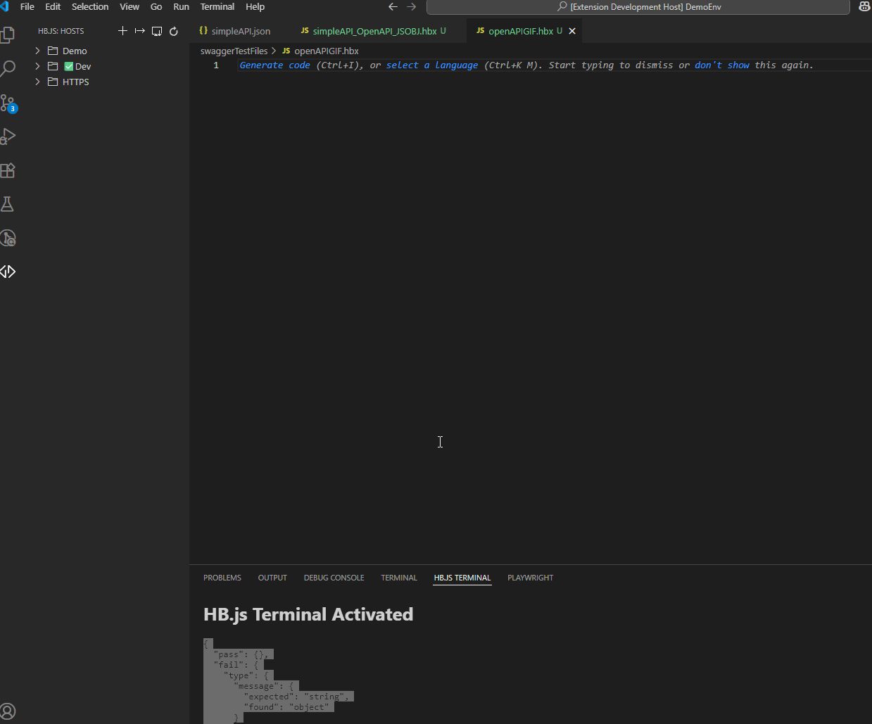 Open API JS Object Generation